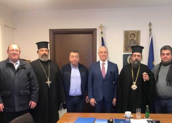 Επίσκεψη του Μητροπολίτη Καστορίας κ.κ. Καλλινίκου στον Δήμο Αμυνταίου