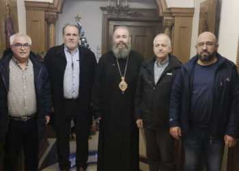 Τον Μητροπολίτη Φλωρίνης κ.κ. Ειρηναίο επισκέφθηκαν ο Πρόεδρος και μέλη του Επιμελητηρίου Φλώρινας