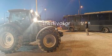 Φραγμός των ΜΑΤ σε αγρότες που προσπάθησαν να κλείσουν την Ε.Ο. Θεσσαλονίκης – Αθηνών στα Μάλγαρα