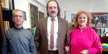 Επίσκεψη των Διευθυντών Πρωτοβάθμιας και Δευτεροβάθμιας Εκπαίδευσης Φλώρινας στον Αντιπεριφερειάρχη Φλώρινας Αθανάσιο Τάσκα