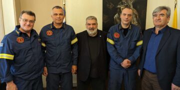 Επίσκεψη του νέου Διοικητή των Πυροσβεστικών Υπηρεσιών της ΠΕ Κοζάνης στο Δήμαρχο Εορδαίας