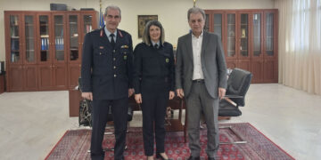 Εθιμοτυπική επίσκεψη του Γενικού Περ. Αστυνομικού Διευθυντή Κωνσταντίνου Σπανούδη στον Περιφερειάρχη Δυτικής Μακεδονίας