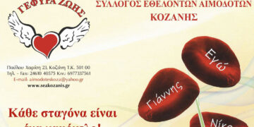 Γέφυρα Ζωής: Την Τετάρτη 21/2 αιμοδοσία στα γραφεία του συλλόγου