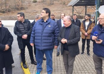 Ο Αν. Υπουργός Εσωτερικών, Θοδωρής Λιβάνιος, στις Πρέσπες