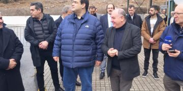 Ο Αν. Υπουργός Εσωτερικών, Θοδωρής Λιβάνιος, στις Πρέσπες