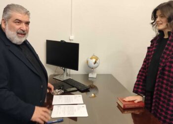 Ο Δήμαρχος Εορδαίας, κ. Παναγιώτης Πλακεντάς καλωσόρισε τη νέα, μόνιμη, υπάλληλος στο Δήμο Εορδαίας