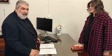 Ο Δήμαρχος Εορδαίας, κ. Παναγιώτης Πλακεντάς καλωσόρισε τη νέα, μόνιμη, υπάλληλος στο Δήμο Εορδαίας