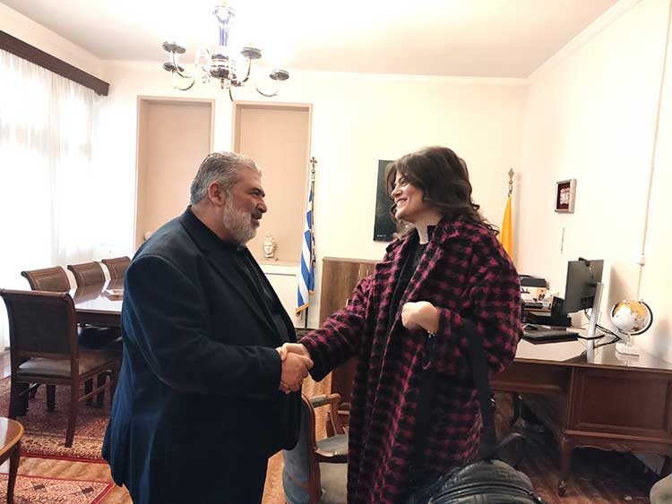 Ο Δήμαρχος Εορδαίας, κ. Παναγιώτης Πλακεντάς καλωσόρισε τη νέα, μόνιμη, υπάλληλος στο Δήμο Εορδαίας