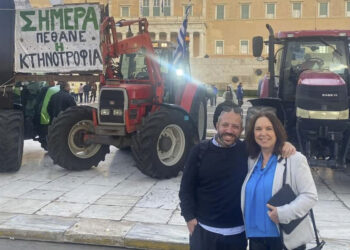 Στο αγροτικό συλλαλητήριο στο Σύνταγμα βρέθηκε η Βουλευτής Καλλιόπη Βέττα