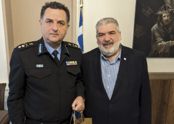 Τον Δήμαρχο Εορδαίας επισκέφθηκε ο Διοικητής των Πυροσβεστικών Ακαδημιών Υποστράτηγος Κωνσταντίνος Θεοφιλόπουλος – Συζητήθηκε η επέκταση των εγκαταστάσεων της Σχολής Πυροσβεστών