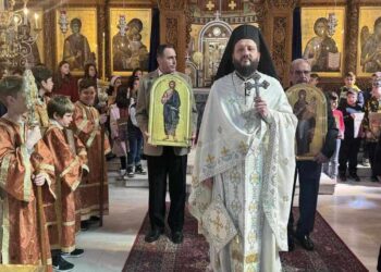 Με ιδιαίτερη κατάνυξη και μεγάλη συμμετοχή πιστών ,ο εορτασμός της Κυριακής της ΟΡΘΟΔΟΞΙΑΣ στον Ιερό Ναό Αγίου Στεφάνου Πτολεμαΐδας! (της Κούλας Πουλασιχίδου)