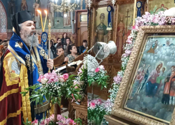 Χοροστατούντος του Σεβασμιωτάτου Μητροπολίτου Φλωρίνης κ.κ. Ειρηναίου τελέστηκαν οι Α΄ Χαιρετισμοί στον Ι.Ν. Αγίας Σκέπης Πτολεμαΐδας (ρεπορτάζ της Κούλας Πουλασιχίδου)