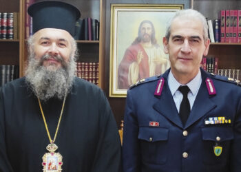 Εθιμοτυπική επίσκεψη του Γενικού Περιφερειακού Αστυνομικού Διευθυντή Δ. Μ. στον Μητροπολίτη Φλωρίνης, Πρεσπών και Εορδαίας κ. Ειρηναίο