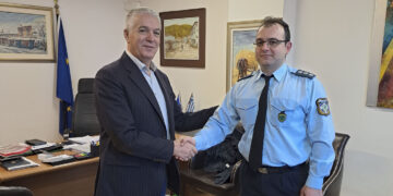 Εθιμοτυπική συνάντηση του Δημάρχου Αμυνταίου με τον Διοικητή του Αστυνομικού Τμήματος Αμυνταίου