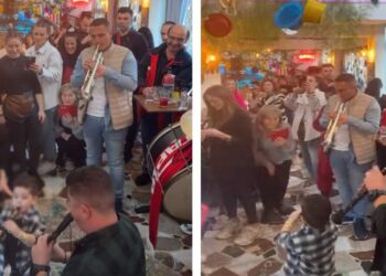 Κοζάνη: Ο τρίχρονο γιος του Γιάννη Γρίβα παίζει κλαρίνο και ξεσηκώνει το Funky Monkey