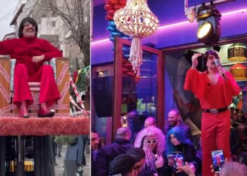 Με γερανοφόρο πάνω σε “θρόνο” έφτασε στο BACCARA ο Τόνι Σφήνος!