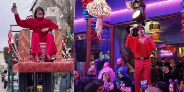 Με γερανοφόρο πάνω σε “θρόνο” έφτασε στο BACCARA ο Τόνι Σφήνος!