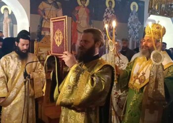 Προεξάρχοντος του Σεβασμιωτάτου Μητροπολίτου Φλωρίνης κ.κ. Ειρηναίου πανηγύρισε η Ι.Μ. Αγίων Παντελεήμονος και Ευβούλης Αμυνταίου (ρεπορτάζ της Κούλας Πουλασιχίδου)
