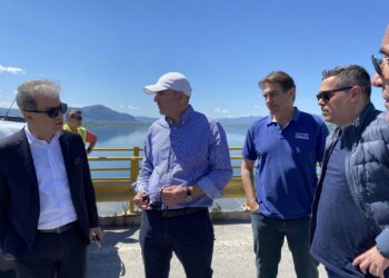 Στη Γέφυρα Σερβίων ο Περιφερειάρχης: «Ολοκληρώνεται η φάση των φορτίσεων, συνεχίζουμε με την στεγάνωση του οδοστρώματος»