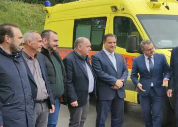 Επίσκεψη του Άδωνι Γεωργιάδη στον τομέα ΕΚΑΒ Φλώρινας και συνάντηση με το σωματείο Εργαζομένων Δ. Μακεδονίας