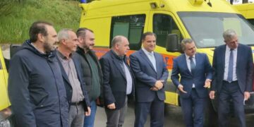 Επίσκεψη του Άδωνι Γεωργιάδη στον τομέα ΕΚΑΒ Φλώρινας και συνάντηση με το σωματείο Εργαζομένων Δ. Μακεδονίας