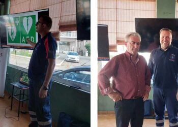 Εκπαίδευση στην Ασβεστόπετρα από το ΕΚΑΒ σε πρώτες βοήθειες, ΚΑΡΠΑ και χρήση Απινιδωτή