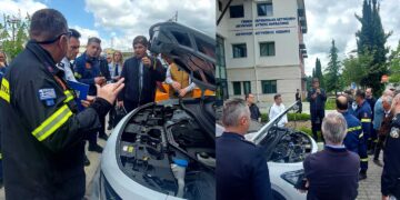 Κοζάνη: Για τα τροχαία ατυχήματα με ηλεκτρικά οχήματα εκπαιδεύτηκαν 25 αστυνομικοί και πυροσβέστες