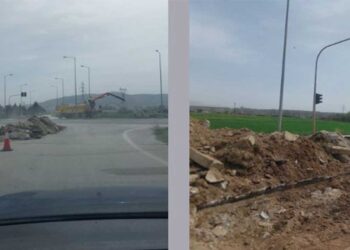 Πτολεμαΐδα: Ξεκίνησαν οι εργασίες κατασκευής κυκλικού κόμβου στο δρόμο Δυτικής Εορδαίας