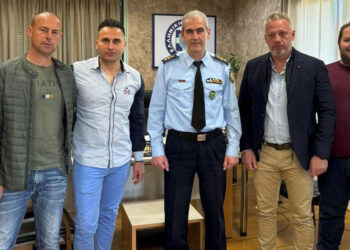 Εθιμοτυπική Επίσκεψη της Ένωσης Αστυνομικών Υπαλλήλων Κοζάνης στο Γενικό Περιφερειακό Αστυνομικό Διευθυντή Δ. Μ., Ταξίαρχο κ. ΣΠΑΝΟΥΔΗ Κωνσταντίνο