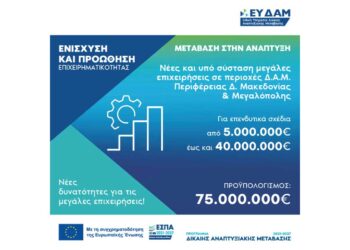 2η Τροποποίηση Δράσεων Ενίσχυσης Επενδυτικών Σχεδίων που υλοποιούνται στις ηπειρωτικές περιοχές ΕΣΔΙΜ του ΔΑΜ
