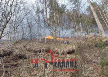 Μαίνεται η φωτιά στα Πιέρια Όρη – Ενισχύθηκαν οι δυνάμεις της Πυροσβεστικής