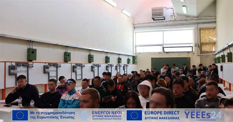 Ο ΟΕΝΕΦ στο 1ο Εργαστηριακό Κέντρο Φλώρινας για τη συμμετοχή των νέων στις Ευρωεκλογές (YEEEs24)