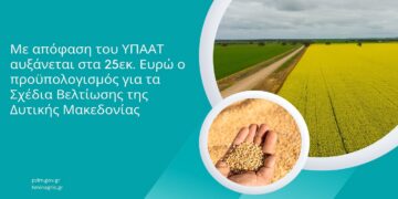 Αυξάνεται στα 25 εκ. € ο προϋπολογισμός για τα Σχέδια Βελτίωσης της Δυτικής Μακεδονίας