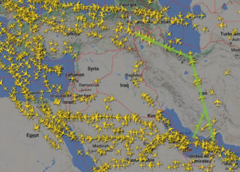 Σύγκρουση Ιράν-Ισραήλ: Δείτε πώς άδειασε από αεροσκάφη ο εναέριος χώρος στη Μέση Ανατολή [βίντεο]