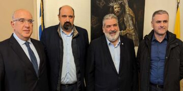 Συνάντηση Π. Πλακεντά – Μ. Παπαδόπουλου και του Υφ. Χρ. Τριαντόπουλου – Στο επίκεντρο η καταβολή αποζημιώσεων από τις πλημμύρες