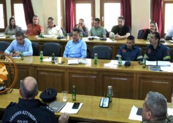 Πρώτη σύσκεψη φορέων του Συντονιστικού Οργάνου Πολιτικής Προστασίας, στο Αμύνταιο
