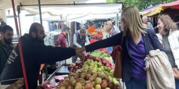 Στην Κοζάνη βρέθηκε η υποψήφια Ευρωβουλεύτρια του ΣΥΡΙΖΑ-ΠΣ Δώρα Αυγέρη