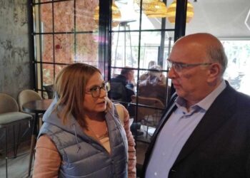 Στην Πτολεμαΐδα βρέθηκε η ευρωβουλευτής της ΝΔ και εκ νέου υποψήφια Μαρία Σπυράκη