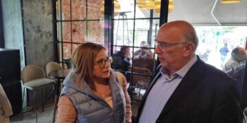 Στην Πτολεμαΐδα βρέθηκε η ευρωβουλευτής της ΝΔ και εκ νέου υποψήφια Μαρία Σπυράκη