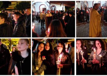 Το ΧΡΙΣΤΟΣ ΑΝΕΣΤΗ στον Ιερό Ναό Αγίων Πάντων Δροσερού (φώτο-βίντεο)