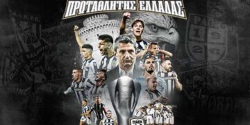 Εντυπωσιακά εναέρια πλάνα από το γήπεδο του ΠΑΟΚ και τον Λευκό Πύργο τη νύχτα που ο ΠΑΟΚ στέφθηκε πρωταθλητής Ελλάδος!