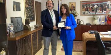 Επίσκεψη της υποψήφιας Ευρωβουλευτού Βούλας Πατουλίδου στον Αντιπεριφερειάρχη Π.Ε. Φλώρινας Αθανάσιο Τάσκα