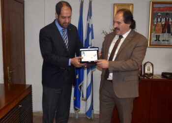 Επίσκεψη του ΥΦΕΘΑ Γιάννη Κεφαλογιάννη στο Διοικητήριο της Π.Ε. Φλώρινας