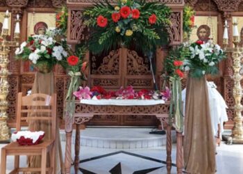 Φωτογραφίες από τον επιτάφιο του Ι.Ν. Αγίου Γεωργίου Ασβεστόπετρας