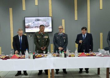 (Φωτογραφίες) Ο εορτασμός του Αγίου Γεωργίου που πραγματοποιήθηκε στις 10/5, στην έδρα της Ταξιαρχίας στο Στρδο «ΜΑΚΕΔΟΝΟΜΑΧΩΝ».