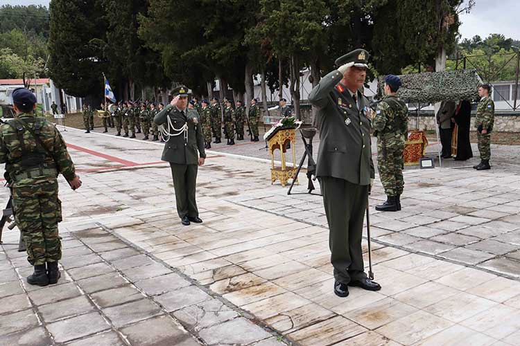 (Φωτογραφίες) Ο εορτασμός του Αγίου Γεωργίου που πραγματοποιήθηκε στις 10/5, στην έδρα της Ταξιαρχίας στο Στρδο «ΜΑΚΕΔΟΝΟΜΑΧΩΝ».