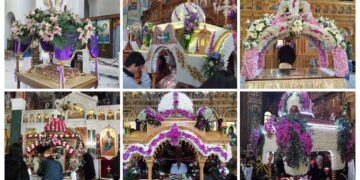 Ο στολισμός των επιταφίων στην πόλη της Πτολεμαΐδας (φωτογραφίες)