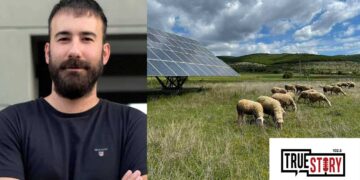 Κ. Σιαμπανόπουλος: Καινοτόμα ηλιακή βόσκηση: Πρόβατα βοσκούν σε Φ/Β πάρκα σε χωράφια της Κοζάνης