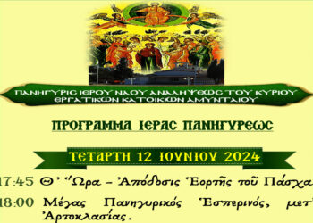 Πανήγυρις Ιερού Ναού Αναλήψεως του Κυρίου Εργατικών Κατοικιών Αμυνταίου 