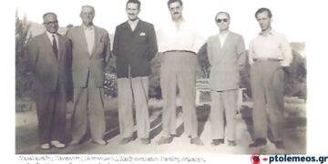 Μια χαρούμενη παρέα φίλων σε αναμνηστική φώτο στο παλιό πάρκο το 1955- Από την στήλη του Γ. Καζαντζή στον Παλμό (19/6)